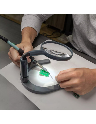Lâmpada lupa de mesa ultra luminosa Carson Optical