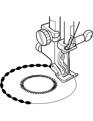 Pé para aplicação fechado Janome