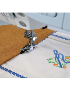 Pé de quilt, costura Janome