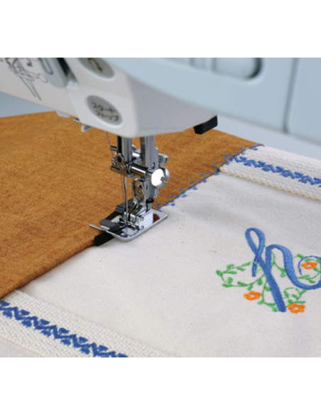 Pé de quilt, costura Janome