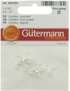 Calotas Gütermann - Prateado