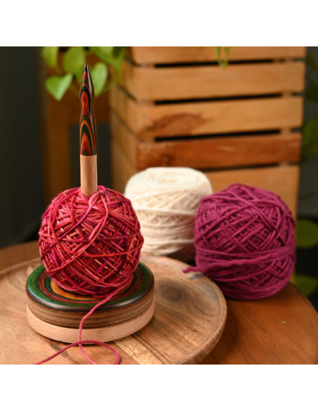 Suporte de novelo de lã em madeira KnitPro Signature