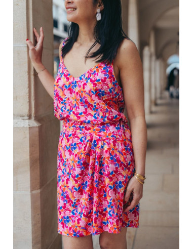 Tecido popeline de viscose Bloom - My Dress Made