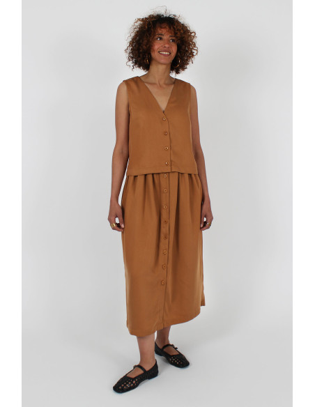 Padrão de tops, vestidos e saias Lotus - I am patterns