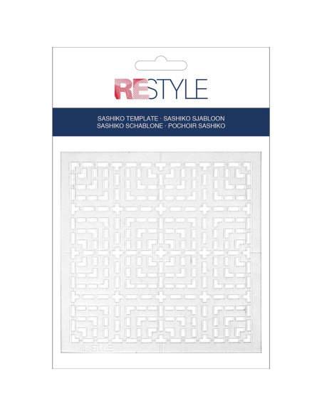 Molde para sashiko Restyle - Quadrados