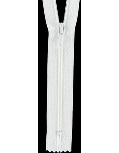 Fecho de correr de nylon - Branco