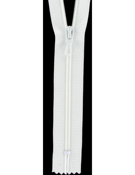 Fecho de correr de nylon - Branco