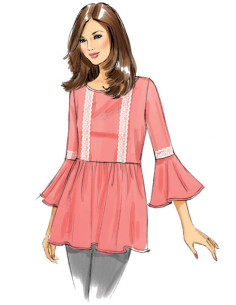 Molde de blusas - Butterick 6486 2