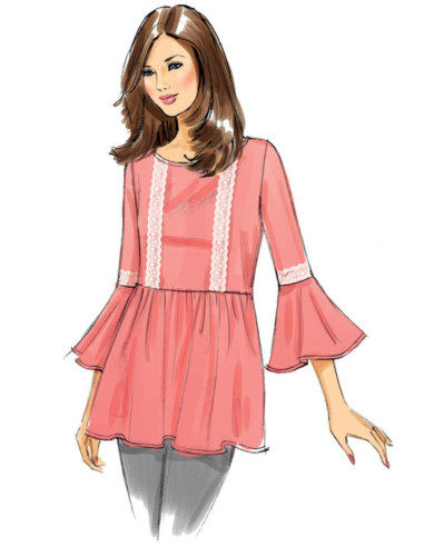 Molde de blusas - Butterick 6486