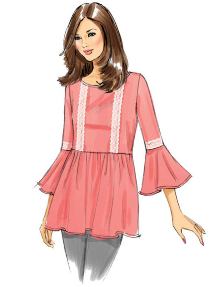 Molde de blusas - Butterick 6486