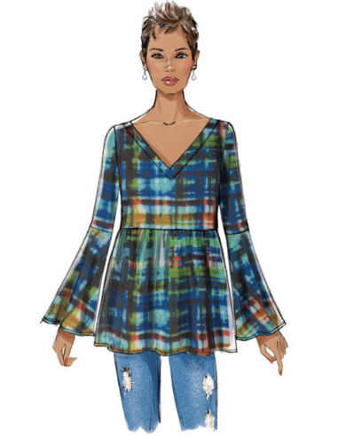Molde de blusas - Butterick 6486