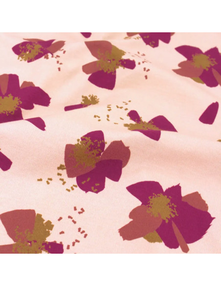 Tecido jersey de algodão Anémona Nude - Églantine & Zoé