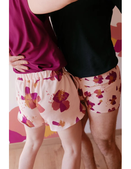 Tecido moletom Anémona Nude - Églantine & Zoé