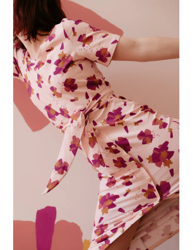 Tecido jersey de algodão Anémona Nude - Églantine & Zoé