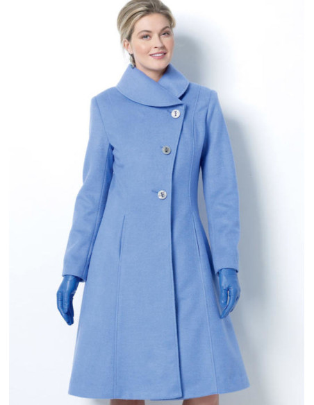 Molde de casaco e sobretudo - Butterick 6497