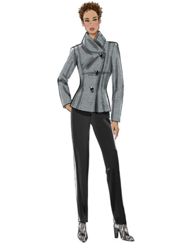 Molde de casaco e sobretudo - Butterick 6497