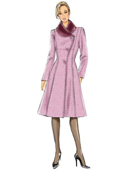 Molde de casaco e sobretudo - Butterick 6497