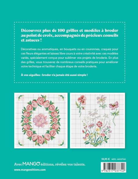 Livre fleurs - 100 modèles à broder