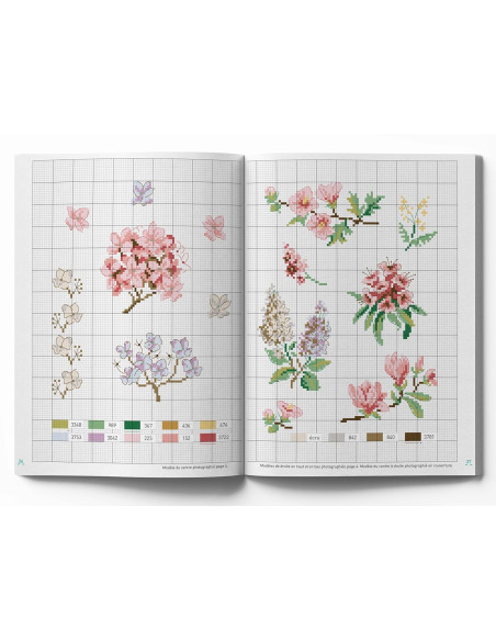Livre fleurs - 100 modèles à broder