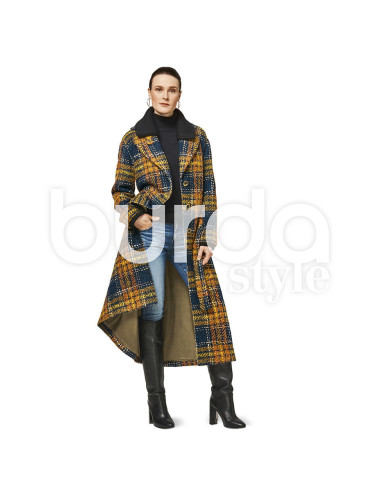 Molde de casaco - Burda 6462