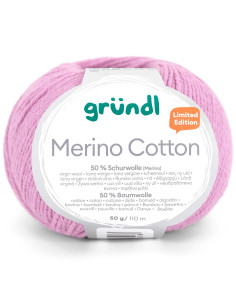 Lã para tricotar Merino Cotton Gründl