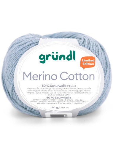 Fio para tricotar Merino Cotton Gründl