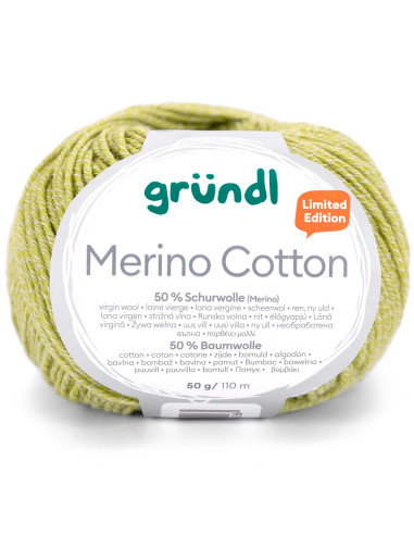 Fio para tricotar Merino Cotton Gründl