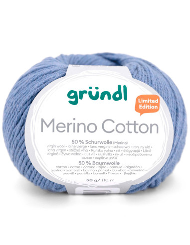 Fio para tricotar Merino Cotton Gründl