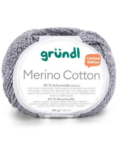 Fio para tricotar Merino Cotton Gründl