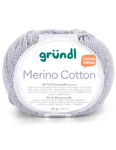 Fio para tricotar Merino Cotton Gründl