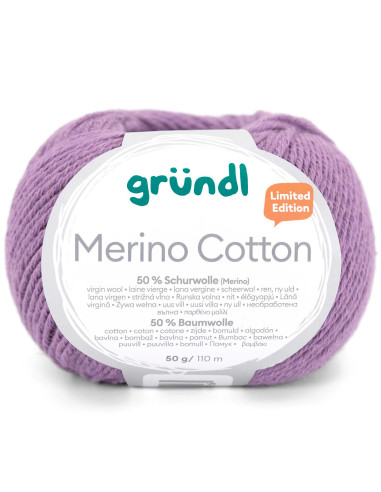 Fio para tricotar Merino Cotton Gründl