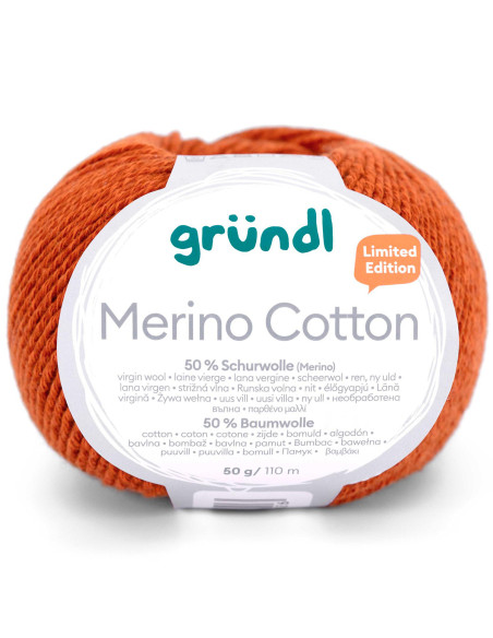 Fio para tricotar Merino Cotton Gründl