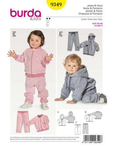 Molde de casaco - Burda 9349
