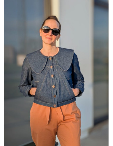 Molde de jaqueta Laddies - Anna Rose patterns