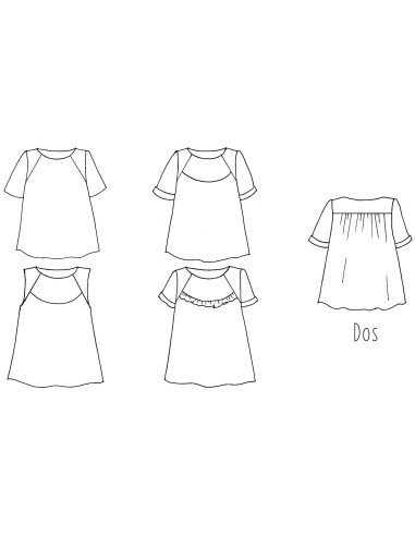 Padrão de top Lunne - Anna Rose patterns