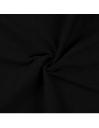 Tecido jersey ribana - Preto