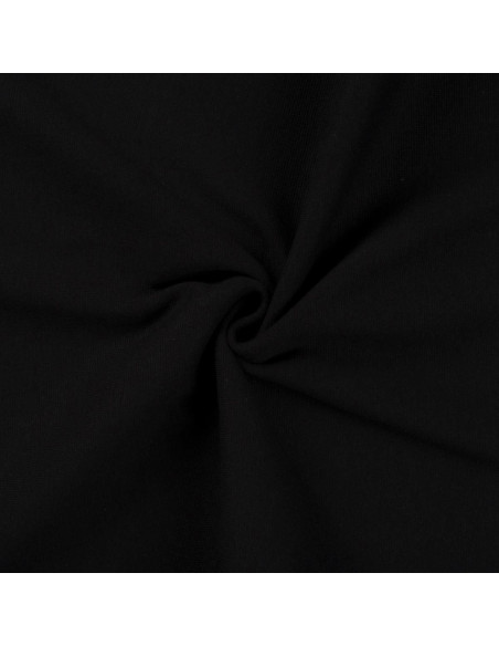 Tecido jersey ribana - Preto
