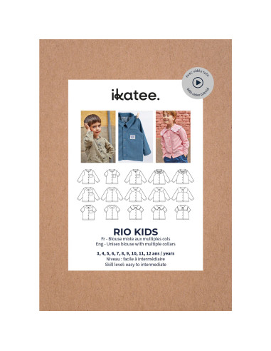 Padrão de blusa mista Rio Kids - Ikatee