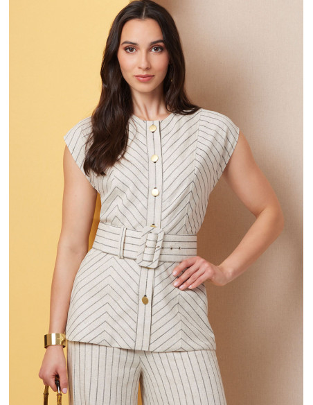 Molde de top - Butterick 7028