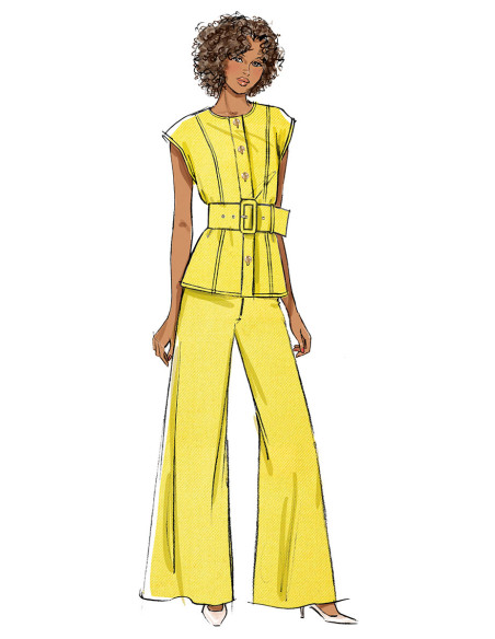 Molde de top - Butterick 7028