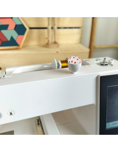 Porta-alfinetes para máquinas Janome - Branco