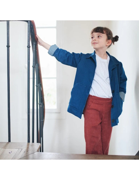 Padrão de parka, casaco e jaqueta mista Sam Kids - Ikatee