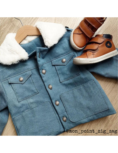 Padrão de parka, casaco e jaqueta mista Sam Kids - Ikatee