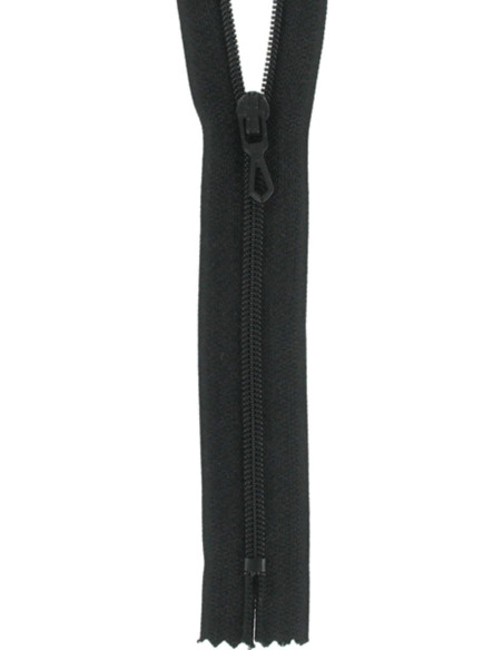 Fecho de correr de nylon - Preto