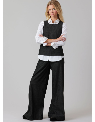 Molde de blusa e vestido - McCall's 8562