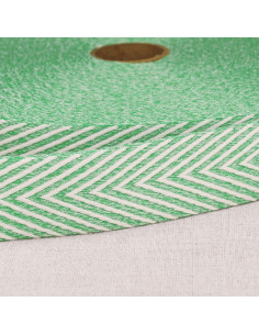 Correia em padrão de espinha de peixe - Verde claro