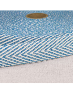 Correia com padrão de espinha de peixe - Azul