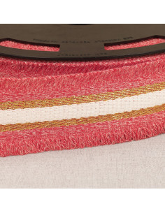 Alça franjada lurex - Vermelho