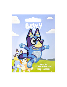 Emblema bordado Bluey - Feliz