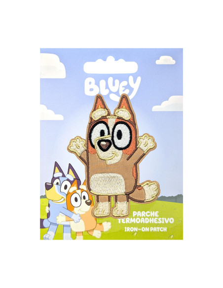 Emblema bordado Bluey - Bingo feliz